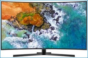 Извити Samsung телевизори: модел преглед
