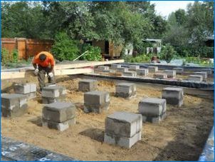 Фондация за къща от керамцитни бетонни блокове