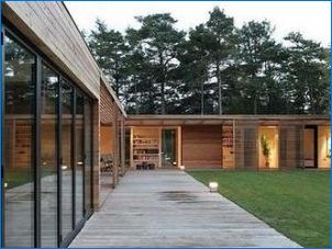 Красиви проекти на едноетажни къщи с плосък покрив