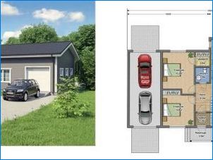 Едноетажни къщи с гараж: популярни възможности