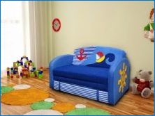 Бебешки дивани с шкафове за деца от 3 години: видове и характеристики на избор