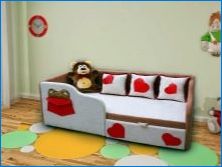 Бебешки дивани с шкафове за деца от 3 години: видове и характеристики на избор