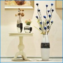 Порцеланови вази: видове, дизайн и използване в интериора