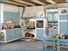 Кухни в бели и сини цветове