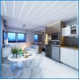Кухненска дневна с площ от 15 кв.м. M: Идеи за оформление и дизайн