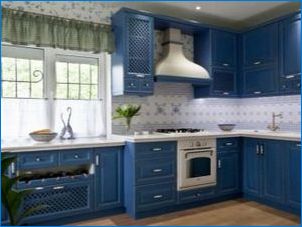 Сини кухни в интериора