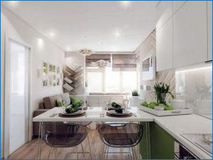 Опции за дизайн на кухня с площ от 14 квадратни метра. М