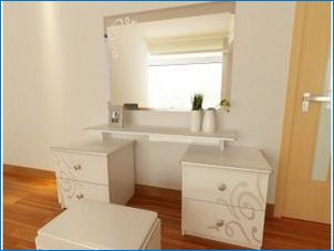 Как да декорирате стаята с бяла тоалетка?