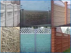 Декоративна бетонна ограда: красиви опции за дизайн