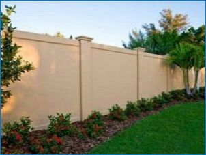 Декоративна бетонна ограда: красиви опции за дизайн