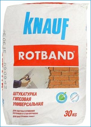 Мазителни смеси Knauf Rotband: Спецификации и сортове