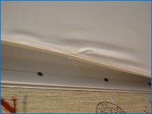 Сублетности ремонт на опънати тавани след рязане