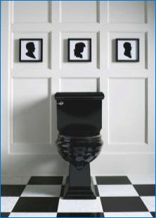 Черна тоалетна: съвременни тенденции на дизайна