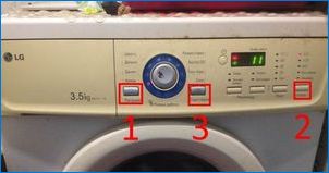 Грешка в пералната машина LG: причини, елиминиране