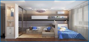 Проектиране на спалнята с площ от 18 кв.м. М