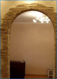 Украса арки с декоративен камък