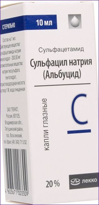 Сулфацетамид (Натриев сулфацил, Albucid)