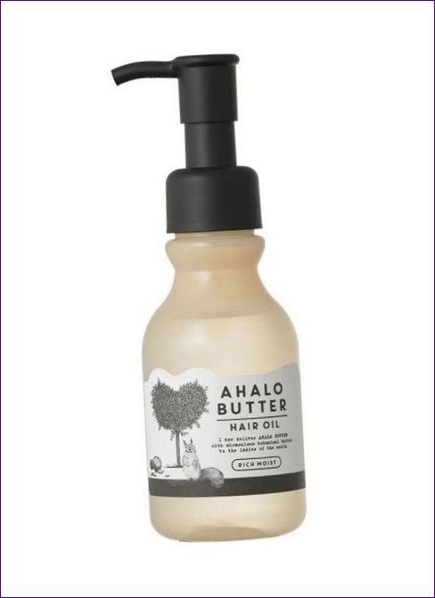 Масло от масло Ahalo за овлажняване, защита и блясък на косата (не се измива)