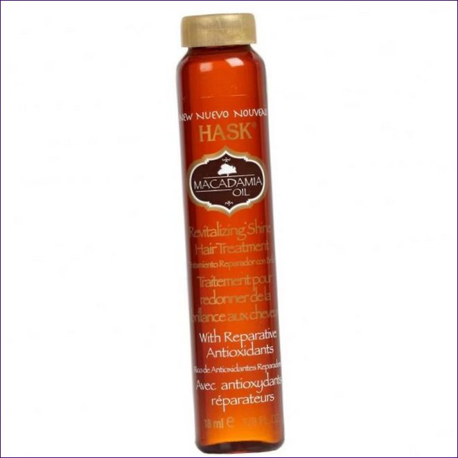 Hask Macadamia Oil Овлажняващо масло за блясък на косата