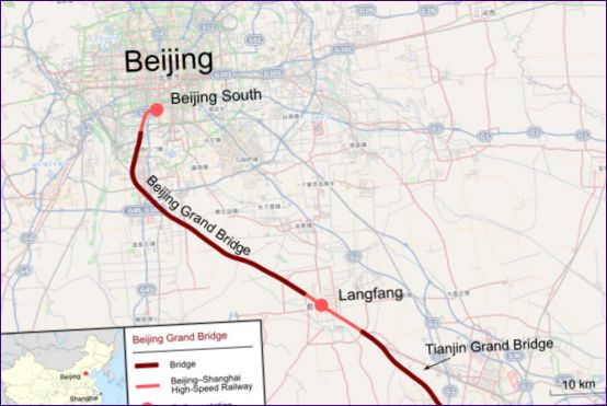 7-мо място: Пекински виадукт, 48,1 км