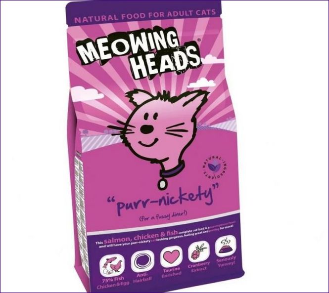 Meowing Heads Purr-friends със сьомга и пилешко месо (1,5 кг)