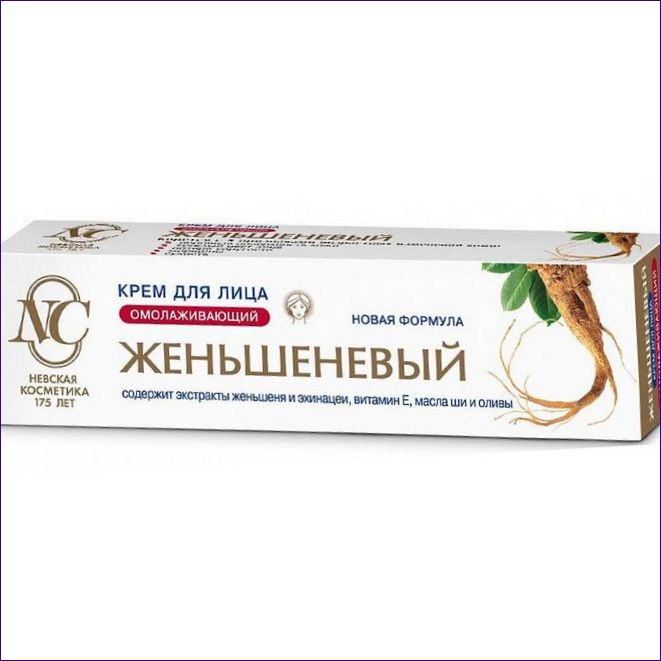 Nevskaya Cosmetics Крем за лице с женшен за подмладяване