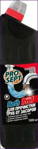 PROSEPT Bath - течен препарат за почистване на тръби