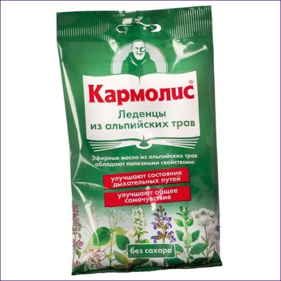 Близалки Karmolis от алпийски билки (без захар)