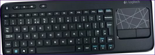Безжична сензорна клавиатура Logitech K400 Plus Black USB