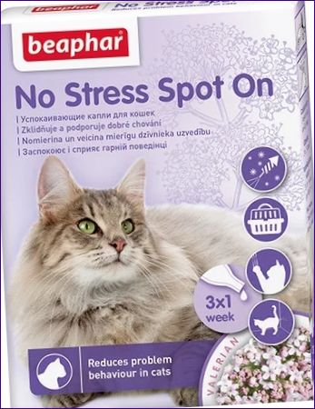 Beaphar Капки за успокояване на котки No Stress Spot On
