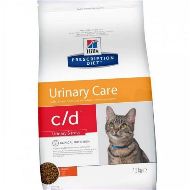 Hill's Prescription Diet c/d Stress Urinary Care суха храна за котки с цистит и IBC