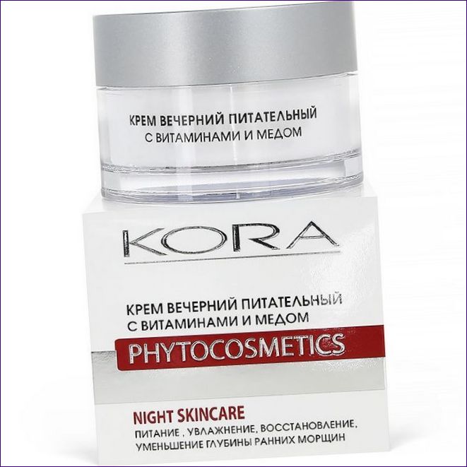 Kora Phytocosmetics Вечерен подхранващ крем с витамини и мед