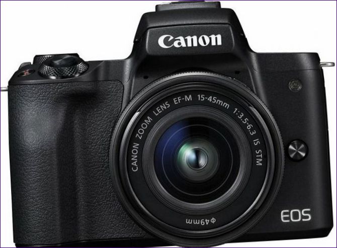 Canon EOS M50 комплект черен 15-45mm IS STM LP-E12