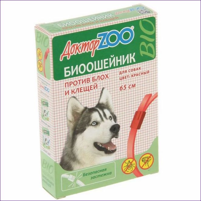 Нашийник Doctor ZOO BIO за кучета, 65 см