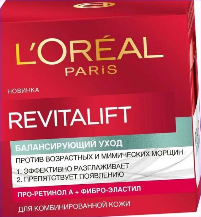L'Oreal Paris Revita</p><li></div><p>ft Балансиращ крем против стареене за комбинирана кожа