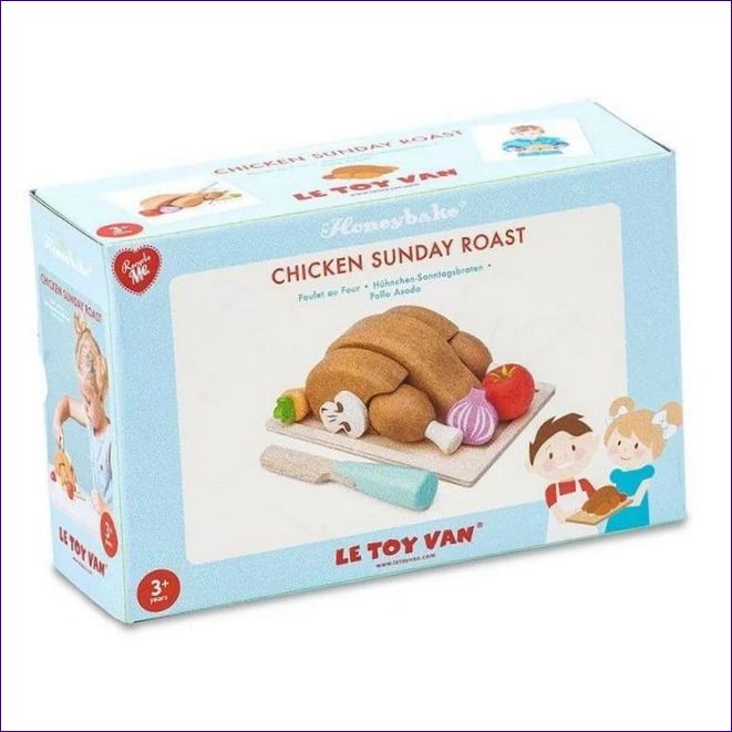 Le Toy Van Комплект храни за играчки Печено пиле