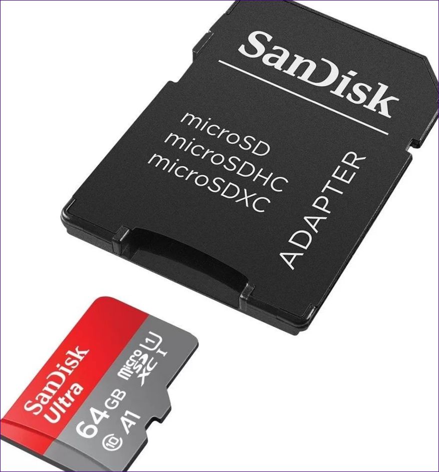 SANDISK </p><ul></div><p>TRA MICROSDXC CLASS 10 UHS CLASS 1 A1 100MBS 64GB + SD АДАПТЕР.webp