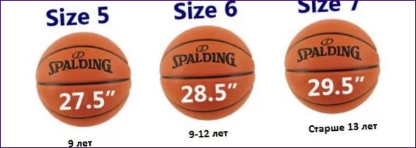 Баскетболни размери