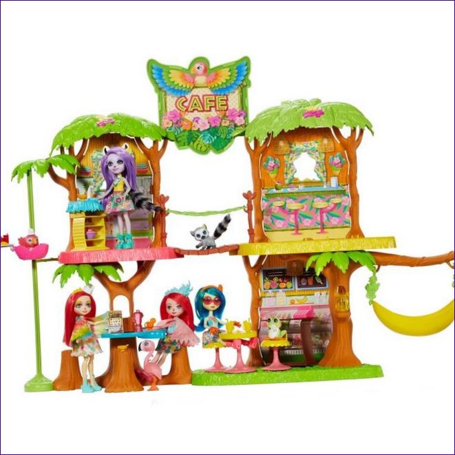 Комплект за игра Mattel Enchantimals Jungle Cafe