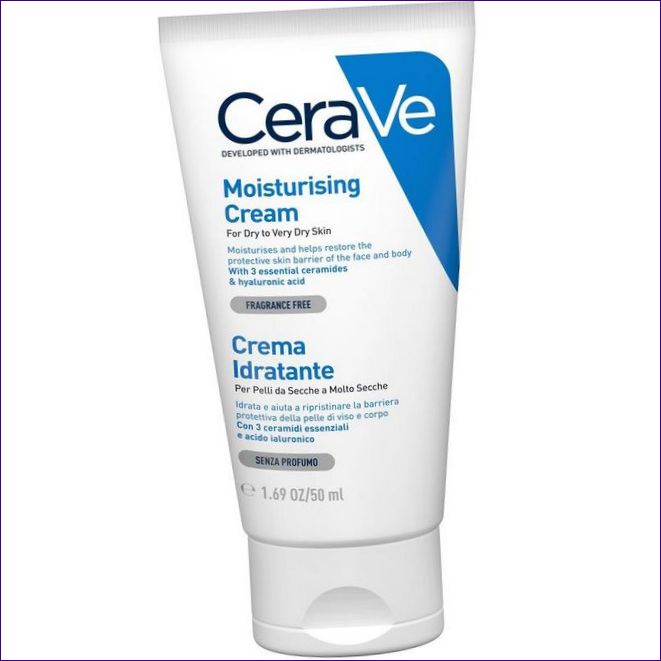 CeraVe Овлажняващ крем за суха и много суха кожа на лицето и тялото