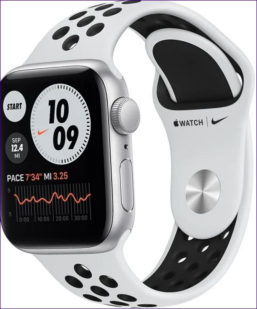 Apple Watch SE GPS 40 мм алуминиев корпус със спортна лента Nike