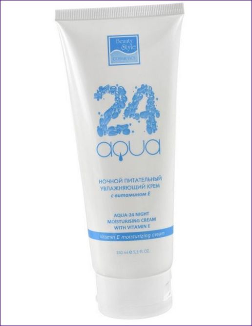 Beauty Style Aqua 24 Vitamin E Moisturising Cream Подхранващ хидратиращ нощен крем за лице