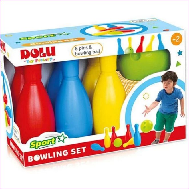 Комплект за боулинг DOLU с шест кегли и топка за боулинг